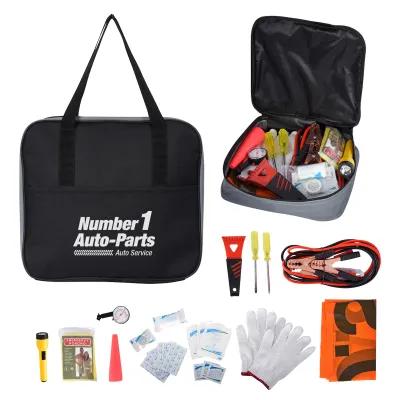 Auto Emergency Kit Complete 11-Piece Safety - 11.75 in