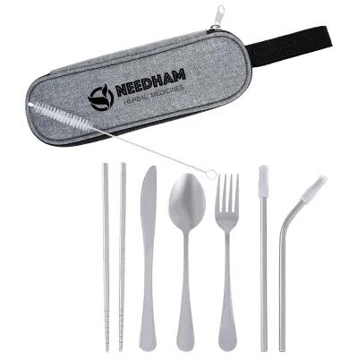 Stainless Steel Cutlery Set with Pouch - 8.5 in