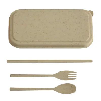 Plant-Based Cutlery Set with Case - 4.5 in - product view 3