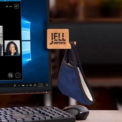 Alder Wood Mask Holder with Adhesive - 3 x 2 in