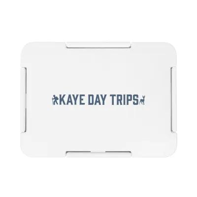 ABS Bento Box with Side Locks 3 Compartment - 9 x 7 in - product view 2