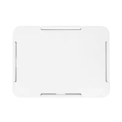 ABS Bento Box with Side Locks 3 Compartment - 9 x 7 in - product view 3