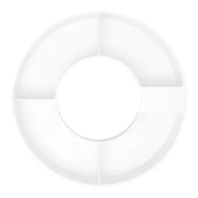 Tumbler Snack Bowl Four Compartment - 7.75 in Diameter - product view 4