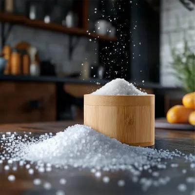 Bamboo Salt Cellar with Magnetic Lid - 2.75 in - product view 5