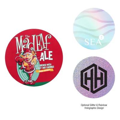 Wood Coaster Circle Full Color Graphics - 3.5 in