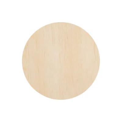 Wood Coaster Circle Full Color Graphics - 3.5 in - product view 1