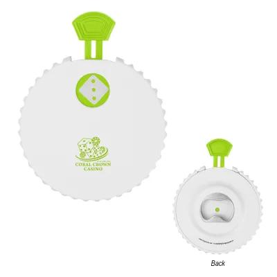 Recycled ABS Dice Clicker Bottle Opener - 3.75 in - product view 1