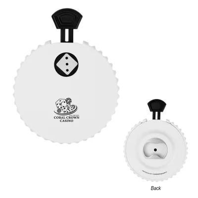Recycled ABS Dice Clicker Bottle Opener - 3.75 in - product view 5