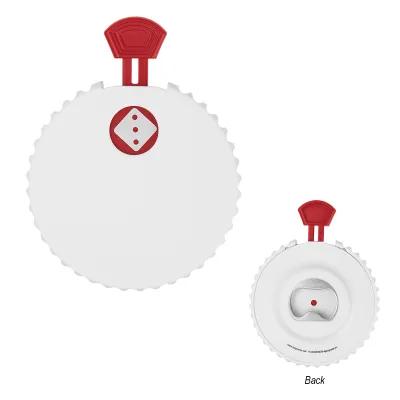 Recycled ABS Dice Clicker Bottle Opener - 3.75 in - product view 6