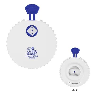 Recycled ABS Dice Clicker Bottle Opener - 3.75 in - product view 12
