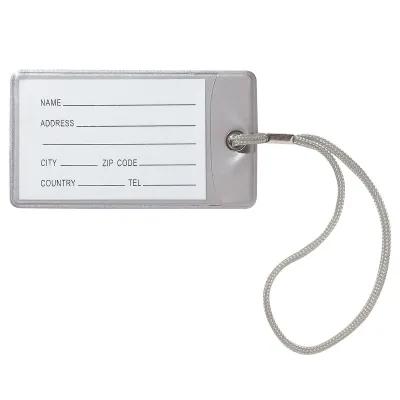 Luggage Tag Vinyl with Nylon Strap - 4.5 x 2.5 in - product view 2