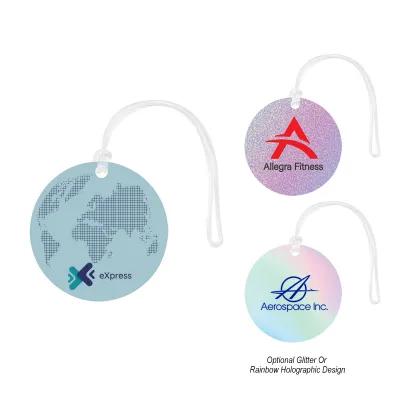 Acrylic Luggage Tag Circle Full Color - 2.25 in