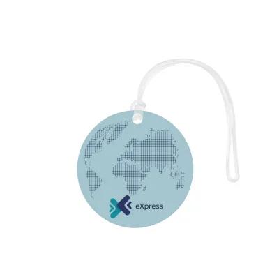 Acrylic Luggage Tag Circle Full Color - 2.25 in - product view 1
