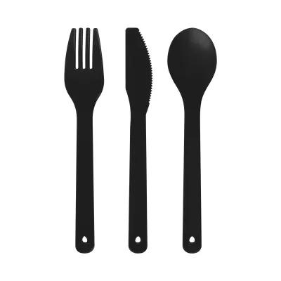 Bento Box Stackable Bamboo Lid Recycled PP - 8.25 x 4.75 in - product view 3