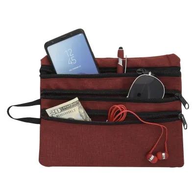 Heathered Tech Accessory Travel Bag - 9 x 7 in - product view 3