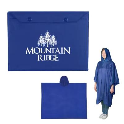 PVC Adult Poncho with Snap Pouch - One Size