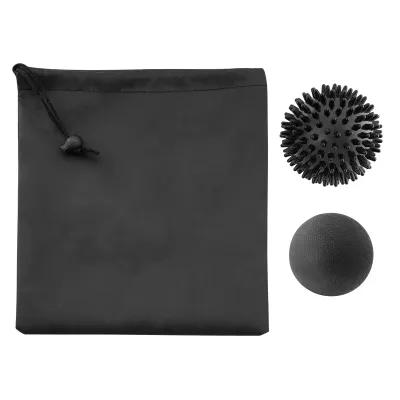 Massage Ball Set 2-Piece Spiky Smooth with Pouch - product view 3