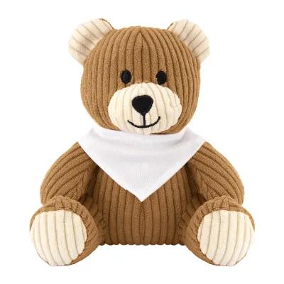 Corduroy Bear Plush Toy with Custom Apparel - 6 in - product view 1