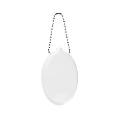 PVC Squeeze Coin Pouch Keychain with Ball Chain - product view 4