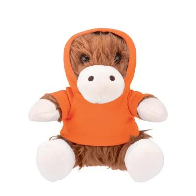Plush Highland Cow with Custom Apparel - 6 in Sitting - product view 1