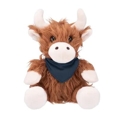 Plush Highland Cow with Custom Apparel - 6 in Sitting - product view 2