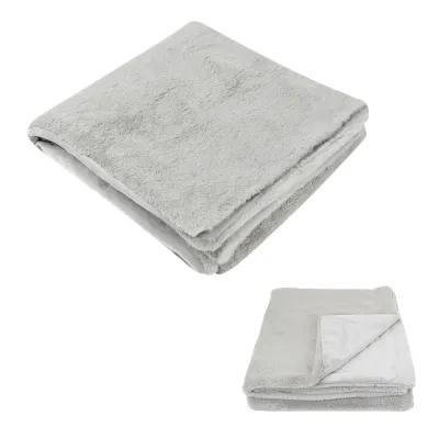 Faux Fur Throw Blanket Polyester - 47 x 59 in - product view 2