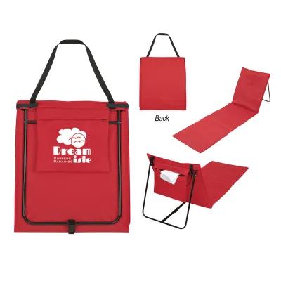 Beach Mat Lounger Adjustable Back 600D - 19 x 64 in