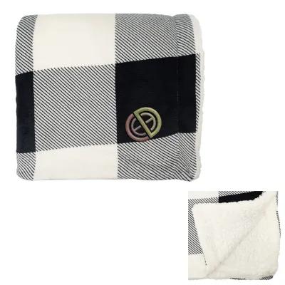 Buffalo Plaid Sherpa Blanket - product view 1