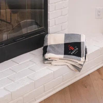 Buffalo Plaid Sherpa Blanket Polyester - 60 x 50 in - product view 3