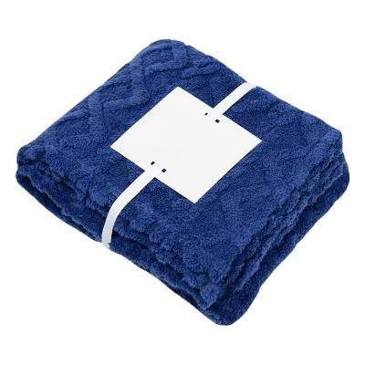 Sherpa Blanket rPET Recycled Fleece Cable Knit - 48 x 63 in - product view 3