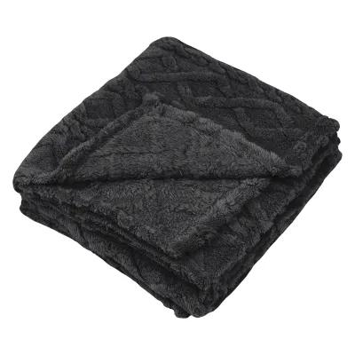 Sherpa Blanket rPET Recycled Fleece Cable Knit - 48 x 63 in - product view 10