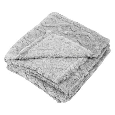 Sherpa Blanket rPET Recycled Fleece Cable Knit - 48 x 63 in - product view 14