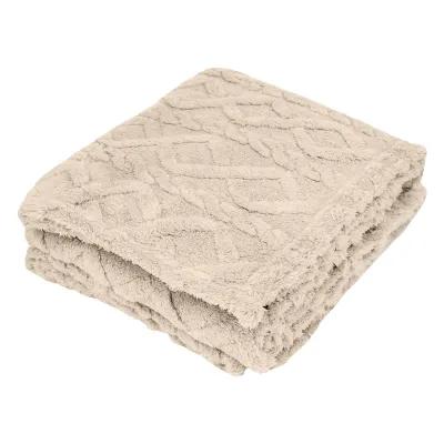 Sherpa Blanket rPET Recycled Fleece Cable Knit - 48 x 63 in - product view 16