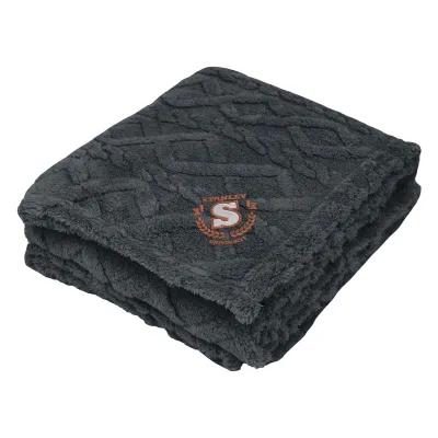 Sherpa Blanket rPET Recycled Fleece Cable Knit - 48 x 63 in - product view 22