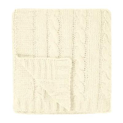Chenille Blanket rPET Cable Knit Recycled - 50 x 60 in - product view 2