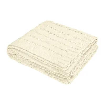 Chenille Blanket rPET Cable Knit Recycled - 50 x 60 in - product view 3