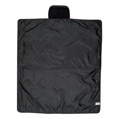 Roll-Up Blanket rPET Fleece Leatherette Flap - 47 x 52 in - product view 3