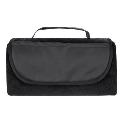 Roll-Up Blanket rPET Fleece Leatherette Flap - 47 x 52 in - product view 7