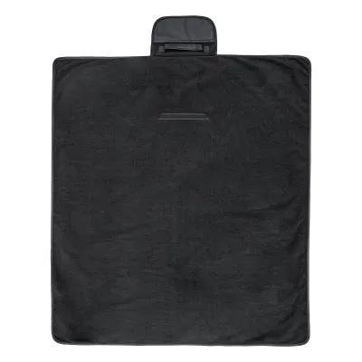 Roll-Up Blanket rPET Fleece Leatherette Flap - 47 x 52 in - product view 8