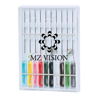 Sewing Kit Pre-Threaded Needles 10 Piece - 2.25 x 3 in - product view 2