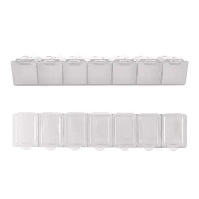 Pill Container 7 Day Braille Marked - 5.7 x 1.3 in - product view 2