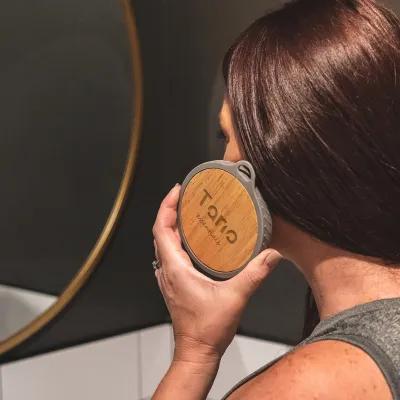 Scrub Brush Bamboo Silicone Face Body - 2 in Diameter - product view 3