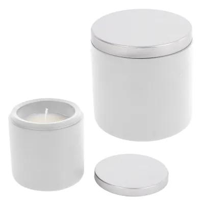 Candle Soy Wax Cement Vessel Vanilla - 3 x 3.5 in - product view 2