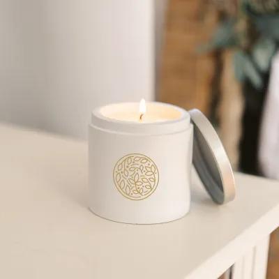 Candle Soy Wax Cement Vessel Vanilla - 3 x 3.5 in - product view 4