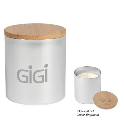 Aluminum Candle Soy Wax Vanilla Scented - 3 in H