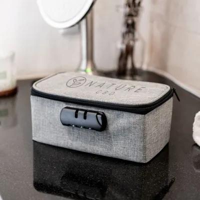 Storage Bag Heathered Polyester Smell Proof Lock - 9.5 x 4.5 x 4 in - product view 4