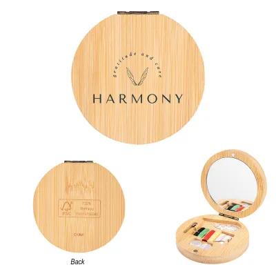 Bamboo Sewing Kit With Mirror - product view 1