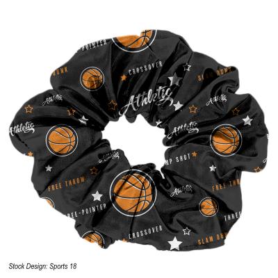 Polyester Hair Scrunchie with Spandex - 4.5 x 2 in