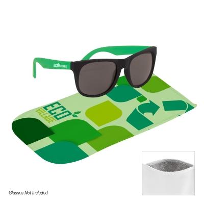 Recycled Microfiber Sunglass Pouch - 7.5 x 4 in