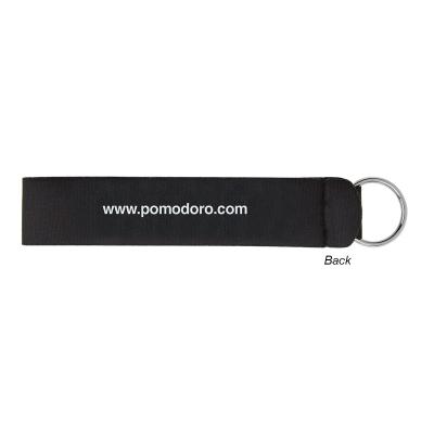 Neoprene Wristband with Key Ring - 5 x 1 in - product view 2